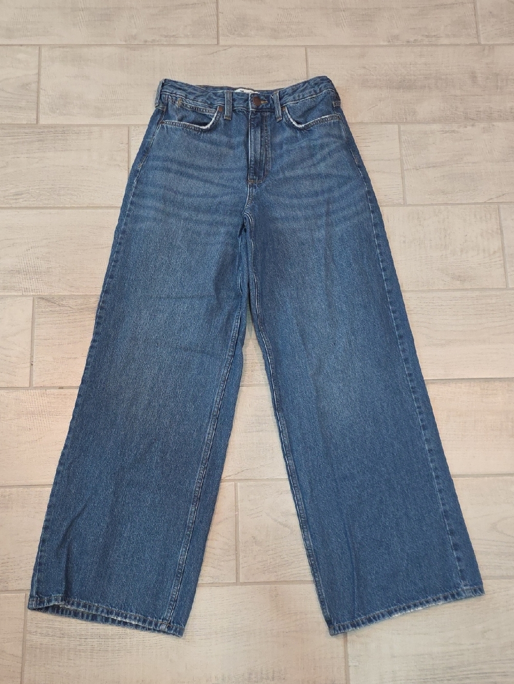 Wrangler Retro High Rise Wide Leg Jeans Women's Size 29x34 Western Flare